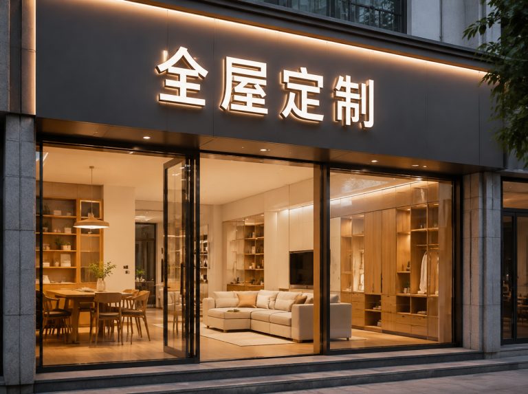 泸州家具门店LED发光字招牌